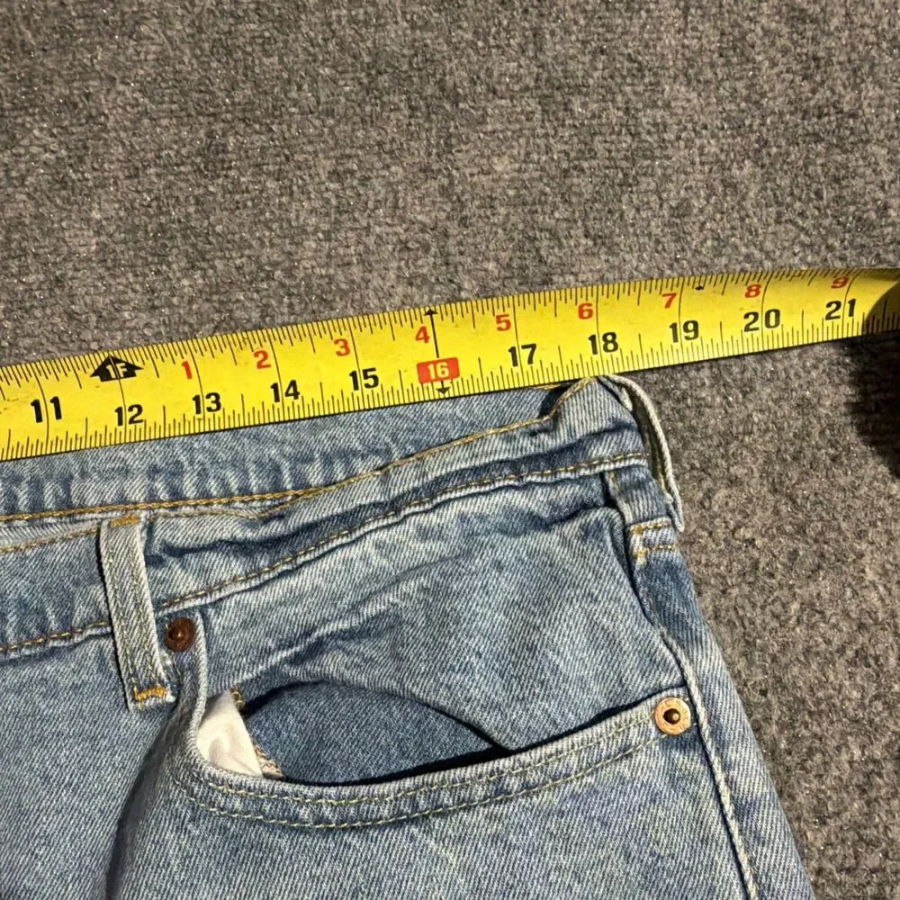Vtg Levis 512 Denim Jeans Mens 36x34 Blue Straight 5 Pocket Made Mexico Y2K